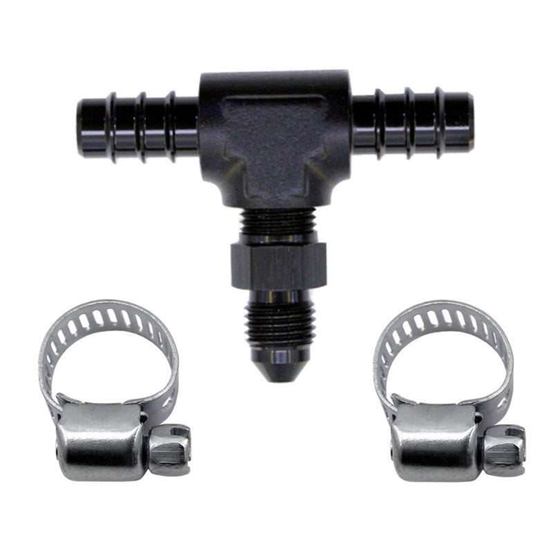 Nitrous Express 5/16 Fuel T 5/16 Hose Barb to 4AN Male - Burkken Auto Parts