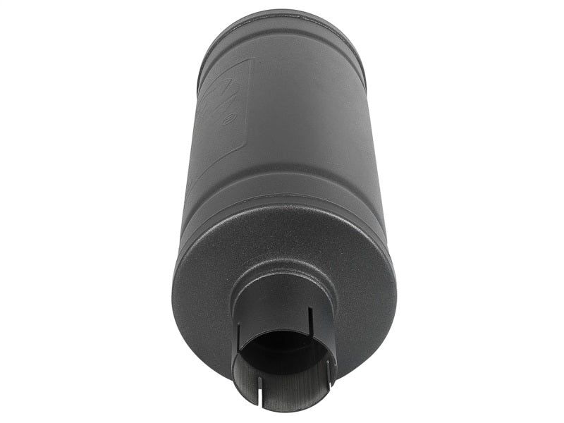 aFe MACH Force-Xp 409 SS Muffler w/ Black finish 2-1/2in Inlet & Oulet 14in x 16in Diameter - Burkken Auto Parts