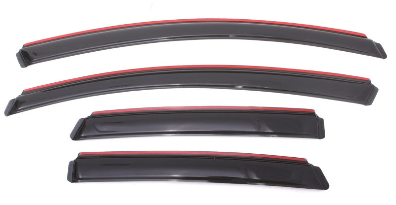 AVS 12-17 Buick Verano Ventvisor In-Channel Front & Rear Window Deflectors 4pc - Smoke - Burkken Auto Parts
