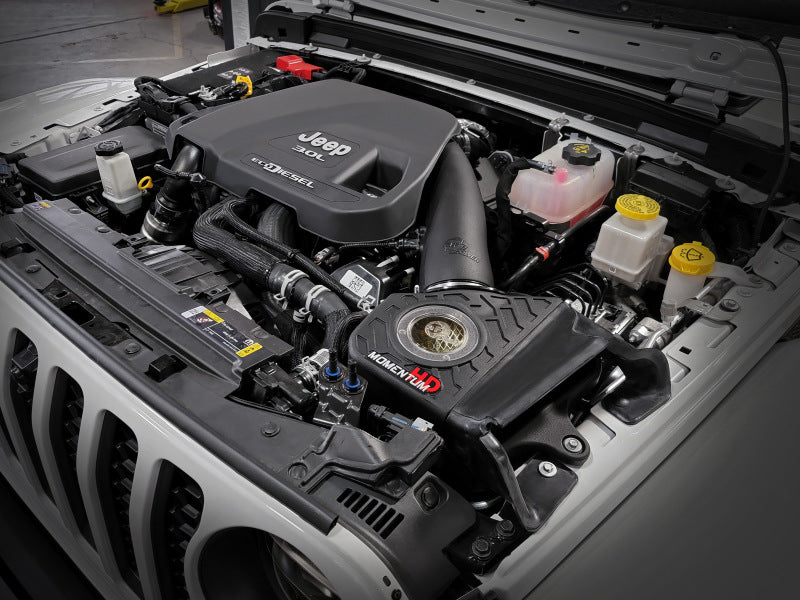 aFe 20-21 Jeep Wrangler (JL) V6-3.0L (td) Momentum HD Cold Air Intake System w/ Pro GUARD 7 Media - Burkken Auto Parts