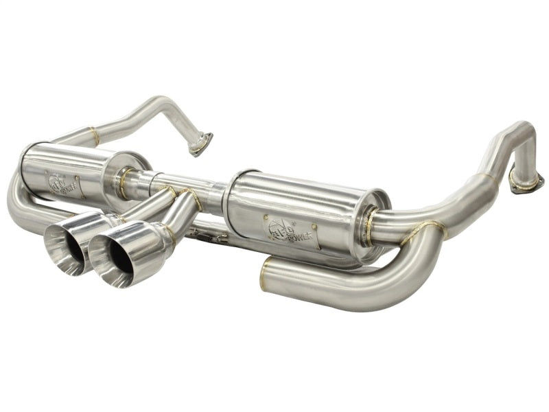 aFe ELITE 05-12 Porsche Boxster S (987.1-987.2) H6 3.4L 304SS Dual Cat-Back w/Dual Polished Tip Exht - Burkken Auto Parts