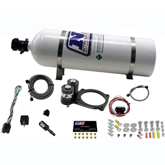 Nitrous Express Dodge Hellcat/Demon Nitrous Plate Kit w/15lb Bottle - Burkken Auto Parts
