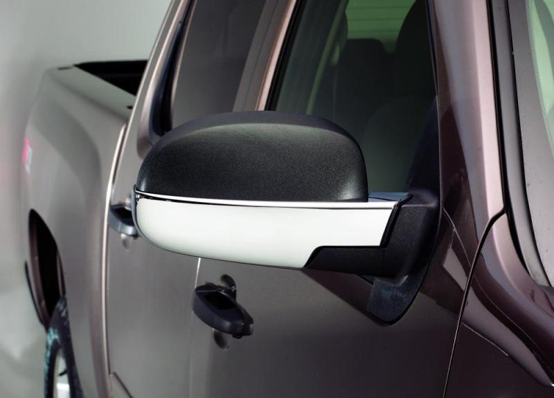 AVS 02-06 Cadillac Escalade Mirror Covers 2pc - Chrome - Burkken Auto Parts