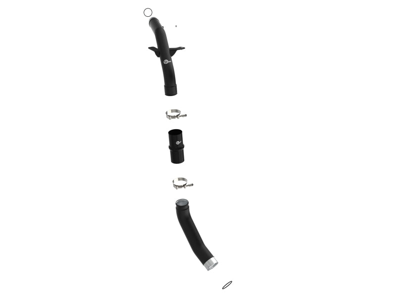 aFe RAM 1500 20-22 V6-3.0L (td) BladeRunner 2-1/2in & 3in Aluminum Hot Charge Pipe Black - Burkken Auto Parts