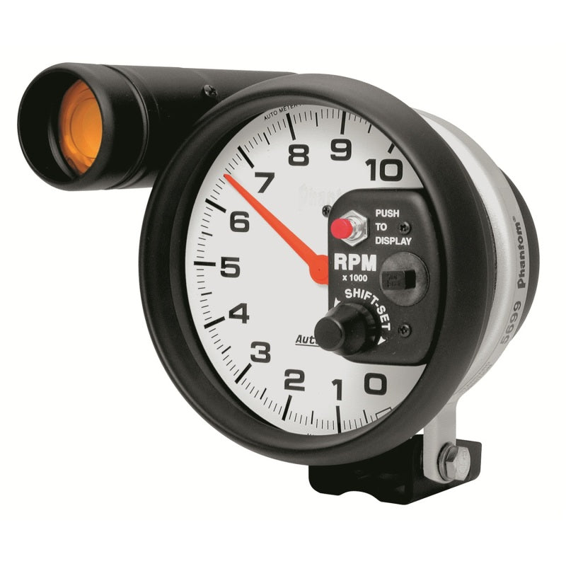 Autometer Phantom 5 inch 10000 RPM Shift-Lite Tach - Burkken Auto Parts