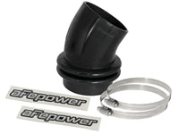 aFe Magnum FORCE Silicone Coupling Kit 3-1/2in ID x 30 Deg. Bellows Elbow - Black - Burkken Auto Parts