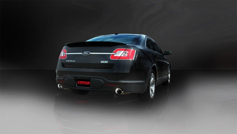 Corsa 2010-2019 Ford Taurus SHO 3.5L V6 Turbo Polished Sport Cat-Back Exhaust - Burkken Auto Parts