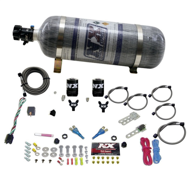 Nitrous Express 08-10 Dodge Viper EFI Dual Nozzle (100-300HP) w/Composite Bottle - Burkken Auto Parts