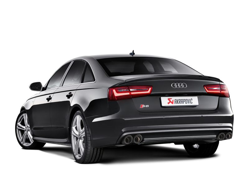 Akrapovic 13-17 Audi S6 Avant/Limousine (C7) Evolution Line Cat Back (Titanium) w/ Carbon Tips - Burkken Auto Parts
