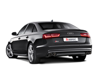 Akrapovic 13-17 Audi S6 Avant/Limousine (C7) Evolution Line Cat Back (Titanium) w/ Carbon Tips - Burkken Auto Parts