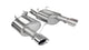 Corsa 2011-2014 Ford Mustang GT/Boss 302 5.0L V8 Polished Xtreme Axle-Back Exhaust - Burkken Auto Parts