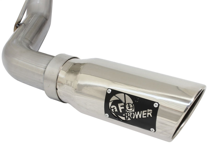 aFe Mach Force-XP Exhaust 3in Cat-Back SS 14-15 GM 1500 Trucks 4.3L/5.3L Dual Split w/ Polished Tip - Burkken Auto Parts
