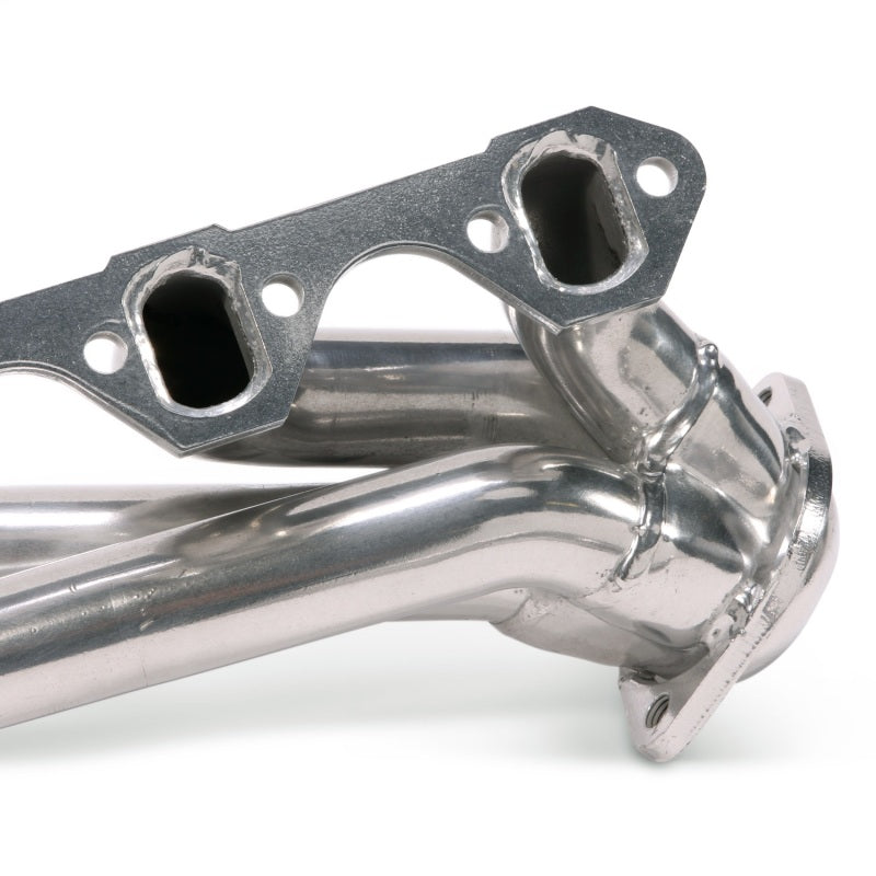 BBK 79-93 Mustang 351 Swap Shorty Unequal Length Exhaust Headers - 1-5/8 Silver Ceramic - Burkken Auto Parts