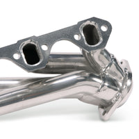 BBK 79-93 Mustang 351 Swap Shorty Unequal Length Exhaust Headers - 1-5/8 Silver Ceramic - Burkken Auto Parts