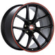 BBS CI-R Nurburgring Edition 19x8.5 5x120 ET35 Satin Black/Red Lip Wheel - 82mm PFS/Clip Req. - Burkken Auto Parts