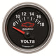 Autometer GM Bowtie Black 2-1/16 Voltmeter 8-18V - Burkken Auto Parts