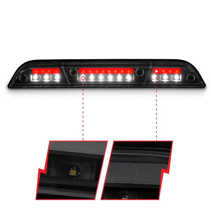 ANZO 15-20 Ford F-150 - F-450 LED Third Brake Light - Black Housing/Smoke Lens - Burkken Auto Parts