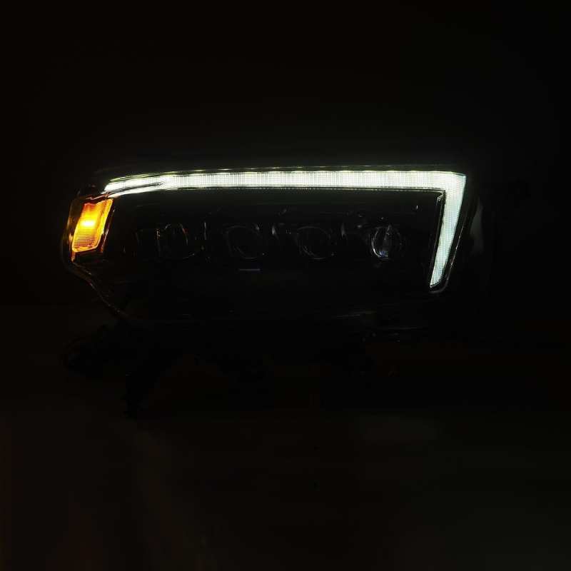 AlphaRex 10-13 Toyota 4Runner NOVA LED Proj Headlights Plank Style Alpha Black w/Seq Signal/DRL - Burkken Auto Parts