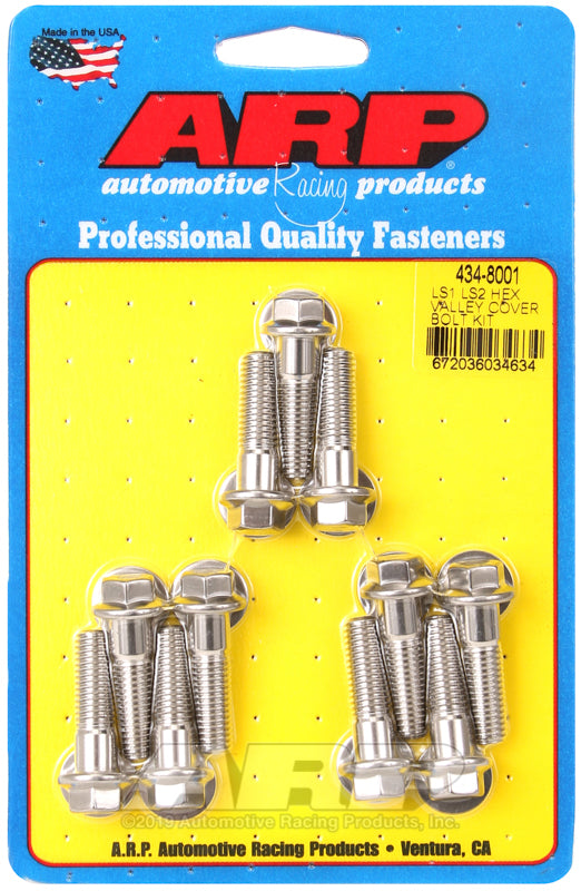 ARP Chevrolet LS1/LS2 SS Hex Valley Cover Bolt Kit - Burkken Auto Parts