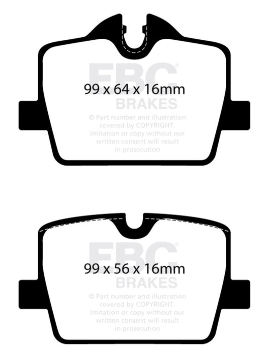 EBC 2019+ BMW Z4 G29 2.0T Greenstuff Rear Brake Pads