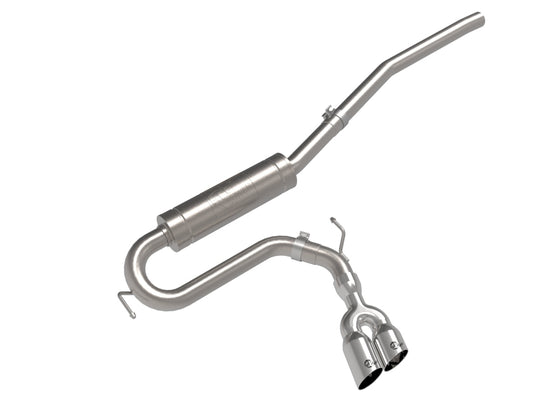 aFe 22-23 Ford Maverick EcoBoost L4 2.0L(t) Rebel Series 2-1/2in 304 SS Cat-Back w/ Polished Tip - Burkken Auto Parts
