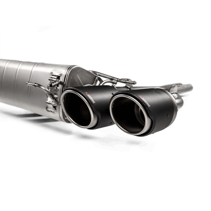 Akrapovic 2018+ Alfa Romeo Giulia Quadrifoglio Slip-On Line (Titanium) w/Titanium/Carbon Fiber Tips - Burkken Auto Parts