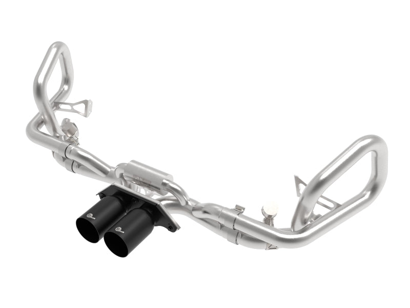 afe 14-16 Porsche 911 GT3 991.1 H6 3.8L MACH Force-Xp 304 SS Cat-Back Exhaust System w/ Black Tips - Burkken Auto Parts