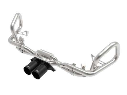 afe 14-16 Porsche 911 GT3 991.1 H6 3.8L MACH Force-Xp 304 SS Cat-Back Exhaust System w/ Black Tips - Burkken Auto Parts