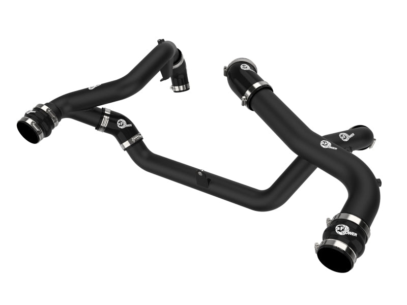 aFe 22-23 Ford Explorer BladeRunner Aluminum Hot and Cold Charge Pipe Kit - Blk - Burkken Auto Parts