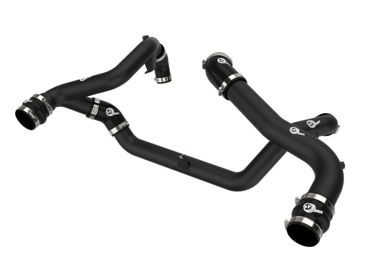 aFe 22-23 Ford Explorer BladeRunner Aluminum Hot and Cold Charge Pipe Kit - Blk - Burkken Auto Parts