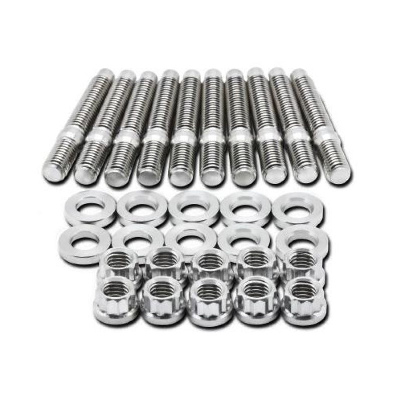 BLOX Racing BLOX Racing Manifold M8x1.25x45mm Stud Kit 10-piece - Burkken Auto Parts
