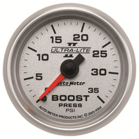 Autometer UL II Boost Gauge 2-1/16in Mechanical Pressure Ultra-Lite Gauge 35PSI - Burkken Auto Parts