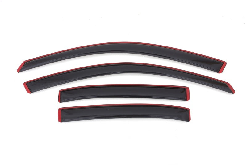 AVS 13-15 Chevy Malibu Ventvisor In-Channel Front & Rear Window Deflectors 4pc - Smoke - Burkken Auto Parts