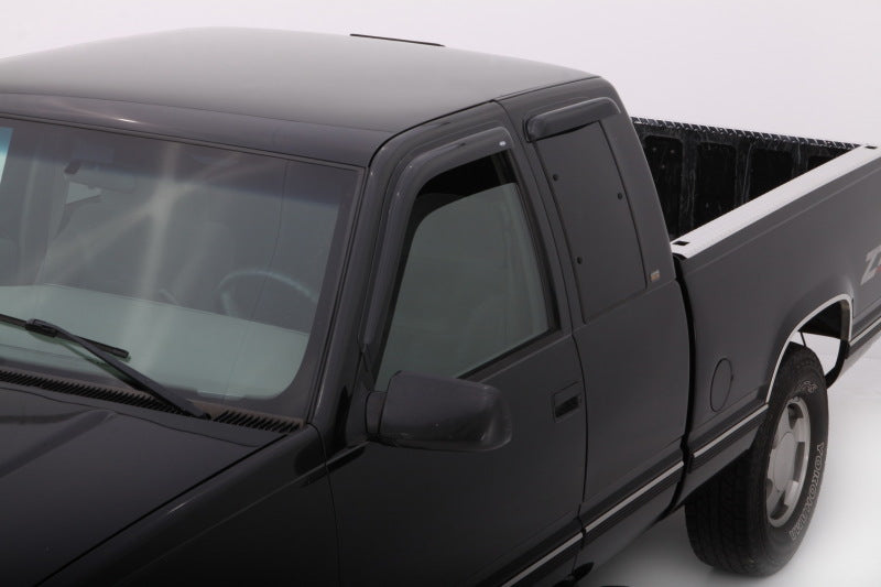 AVS 88-99 Chevy CK Ext. Cab Ventvisor Outside Mount Window Deflectors 4pc - Smoke - Burkken Auto Parts
