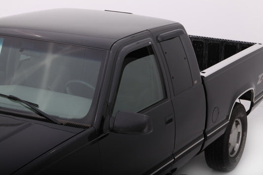 AVS 88-99 Chevy CK Ext. Cab Ventvisor Outside Mount Window Deflectors 4pc - Smoke - Burkken Auto Parts