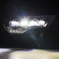 AlphaRex 14-22 Toyota 4Runner (2021 Req. Conv) NOVA LED Proj HL Blk w/Actv Light & Seq. Sig + SB DRL - Burkken Auto Parts