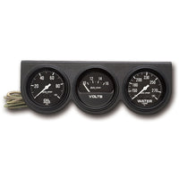 Autometer Autogage 66.7mm Mech 0-100PSI/0-16Volts/130-280 Deg F Oil Press/Volt/Water Temp Gauge - Burkken Auto Parts