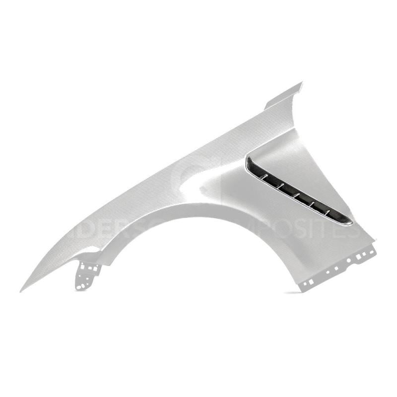 Anderson Composites 15-17 Mustang Carbon Fiber GT350 Style Fender Vent Inserts (Only Fit AC Fenders) - Burkken Auto Parts