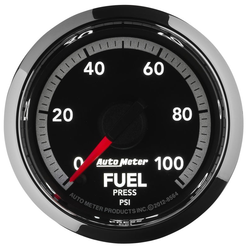 Autometer Factory Match 2 1/6in Full Sweep Electronic 0-100 PSI Fuel Pressure Gauge Dodge Ram Gen 4 - Burkken Auto Parts