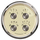 AutoMeter Gauge Quad 5in. 0 Ohm(e) to 90 Ohm(f) Elec Prestige Antq. Ivory - Burkken Auto Parts