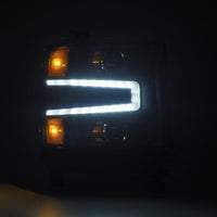 AlphaRex 16-18 Chevy 1500HD LUXX LED Proj Headlights BK w/Seq Actvn Light / SeqSig (Req PN 810023) - Burkken Auto Parts