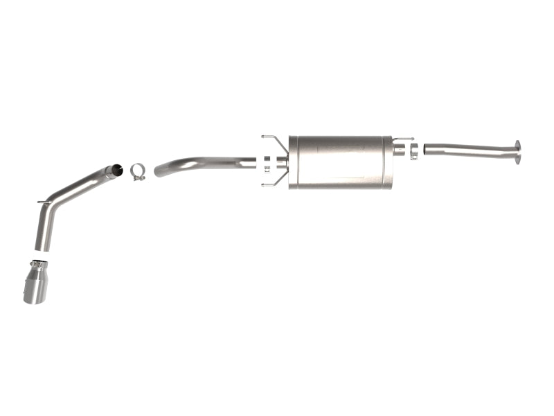 aFe 16-22 Toyota Tacoma Apollo GT Series 2.5in. - 3in. 409 SS Cat-Back Exhaust w/ Polished Tip - Burkken Auto Parts