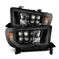 AlphaRex 07-13 Toyota Tundra NOVA LED Proj Headlights Alpha-Black w/Activ Light/Seq Signal/DRL - Burkken Auto Parts