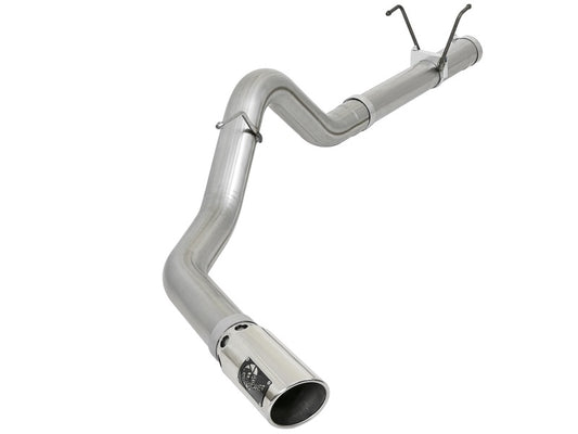 aFe LARGE BORE HD 4in 409-SS DPF-Back Exhaust w/Polished Tip 07.5-12 Dodge Diesel Trucks L6-6.7L(td) - Burkken Auto Parts