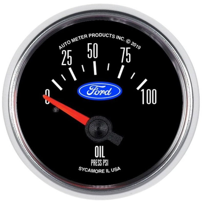 Autometer Ford 2-1/16in. 100 PSI Electric Oil Pressure Gauge - Burkken Auto Parts