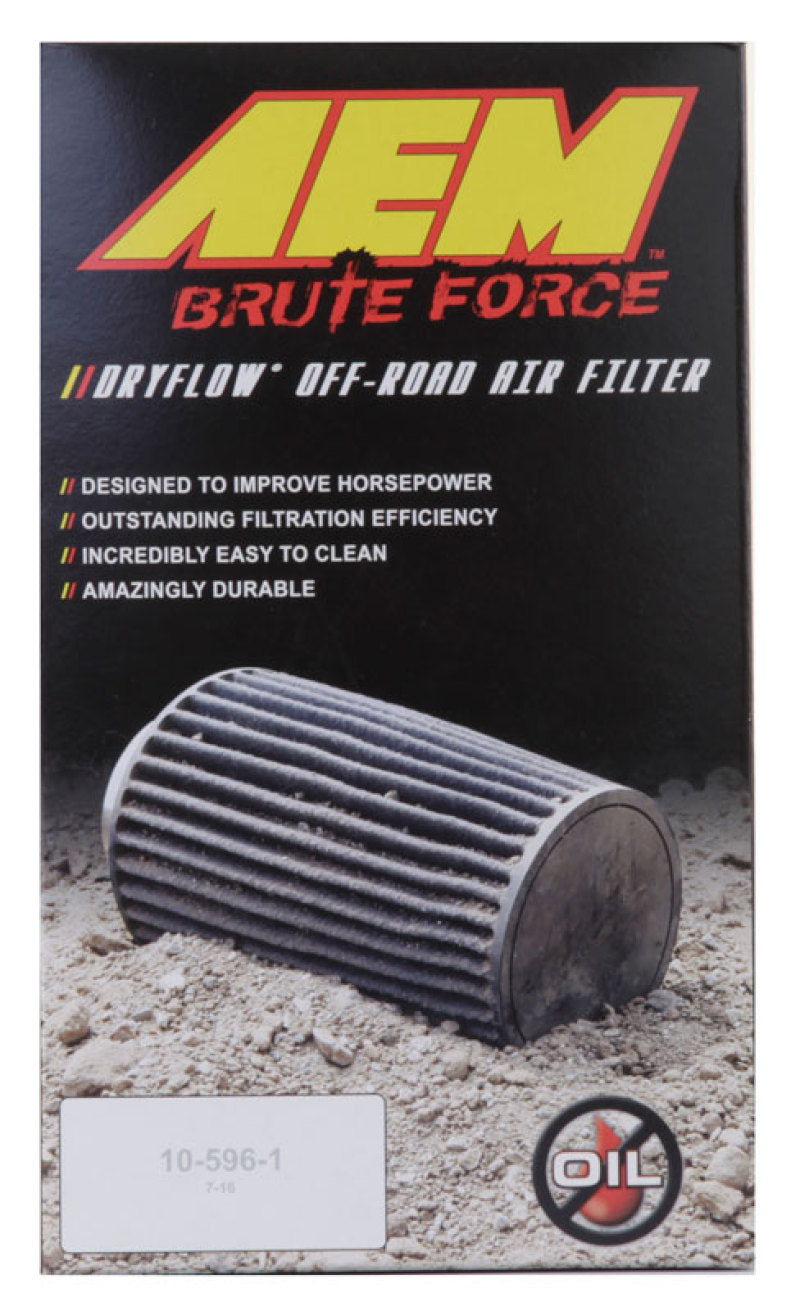 AEM 3.5 in x 9 in Dryflow Conical Air Filter - Burkken Auto Parts