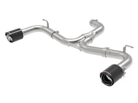 aFe MACH Force-Xp 3in to 2-1/2in Stainless Steel Axle-Back Exhaust Carbon - 15-17 Volkswagen GTI - Burkken Auto Parts