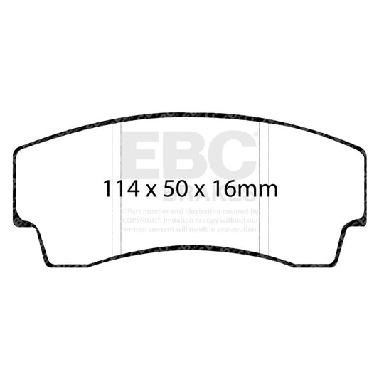 EBC 99-02 Noble M12 2.6 Twin Turbo Yellowstuff Rear Brake Pads
