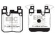 EBC 14+ BMW 228 Coupe 2.0 Turbo Brembo calipers Greenstuff Rear Brake Pads - Burkken Auto Parts