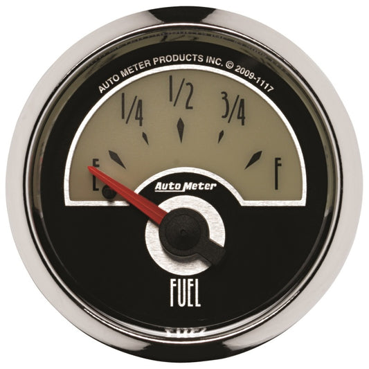 AutoMeter Gauge Fuel Level 2-1/16in. 240 Ohm(e) to 33 Ohm(f) Elec Cruiser - Burkken Auto Parts